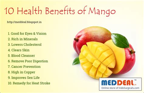 10 Health Benefits of Mango