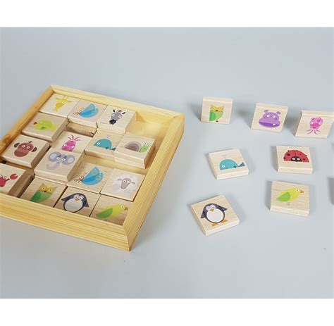 Juegos de memoria de madera para niños - Blog Mabaonline