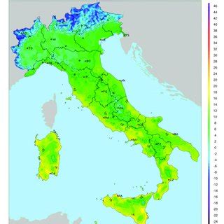 An example of a daily map for the maximum air temperature ( • C) at 2 m ...