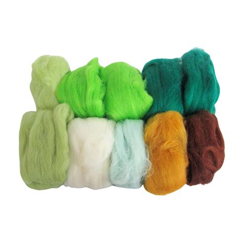 10 PC 10G Plant Needle Felting Wool Set | PLOMA