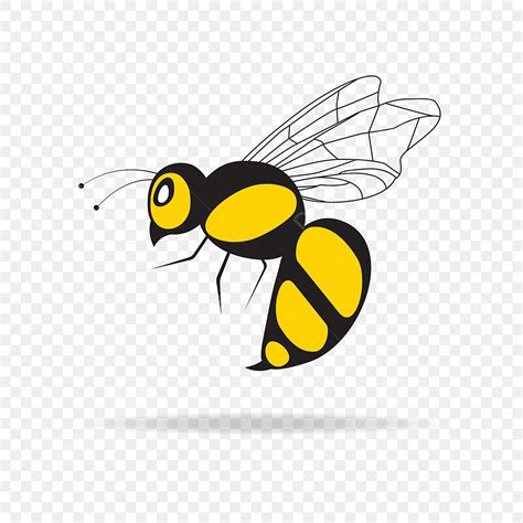 Bee Design Vector Hd Images, Bee Logo Single Design, Bee, Black ...