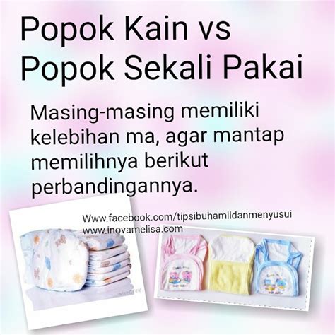 Popok Kain Vs Popok Sekali Pakai Bagus Yang Mana - Inova Melisa's Notes