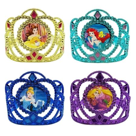 Disney Princess - Disney Princess Tiaras, 4 Pack - Walmart.com ...