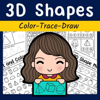 3D Shapes Worksheet Pdf, Three Dimensional Shapes Worksheet, Draw 3D Shapes