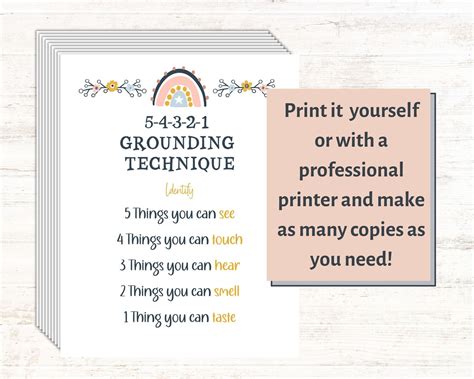 School Counselor Office Décor Printable Boho Classroom Décor Grounding ...