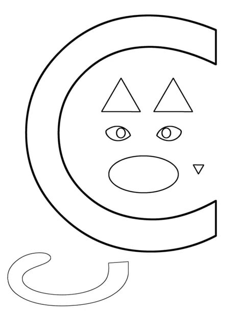 Letter C Craft Printable - Easy Cat Alphabet Activity - A Crafty Life