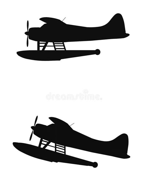 Float planes stock illustration. Illustration of pontoons - 54543295