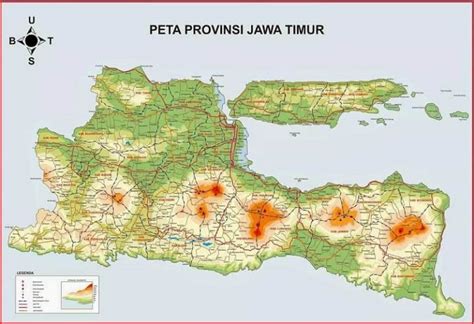 Peta Jawa Timur HD Terbaru Lengkap Ukuran Besar dan Keterangannya