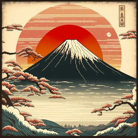 Mt. Fuji Sunrise - Mdgmlr's Art - Digital Art & AI, Ethnic, Cultural ...