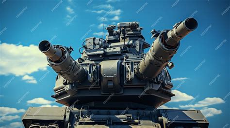 Premium Photo | Machine gun turret on an armored personnel carrier