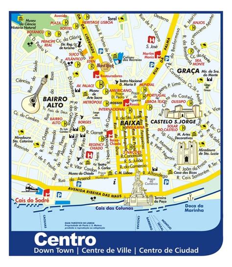 Lisbon Attractions Map | FREE PDF Tourist City Tours Map Lisbon 2025