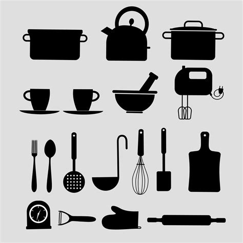 Kitchen Utensils Vector Art, Icons, and Graphics for Free Download