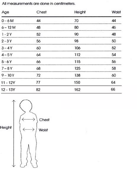 Stardust Cool Kids Clothes : Size Charts