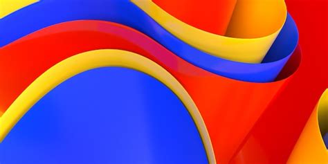 Premium Photo | 3D render abstract wallpaper wave effect red, yellow ...