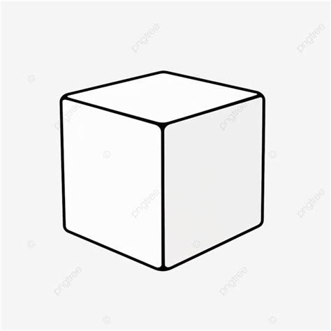 Black Outline White Box, Box, Cardboard, Package PNG Transparent Image ...