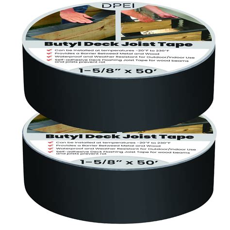 Buy Deck Joist Tape for Decking 1 5/8" X 50' Butyl Flashing Joists Tape ...