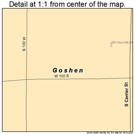 Goshen Utah Street Map 4930130