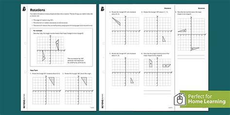 👉 Rotation Worksheet - Home Learning | Beyond - Twinkl