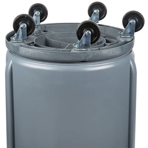 Rubbermaid Brute 32 Gallon Trash Can, Lid, & Dolly Set