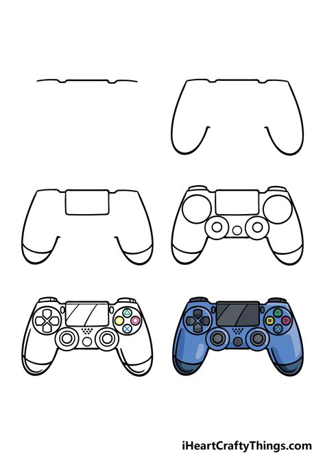 Playstation Controller Drawing