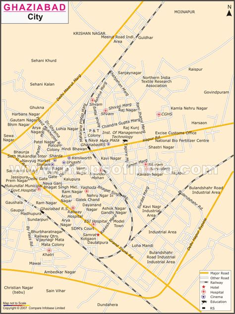 Ghaziabad Map - India