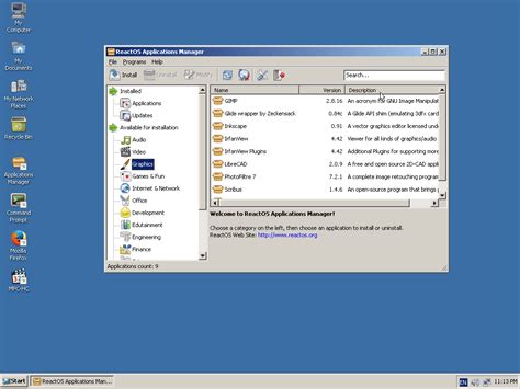 ReactOS 0.4.1 screenshots