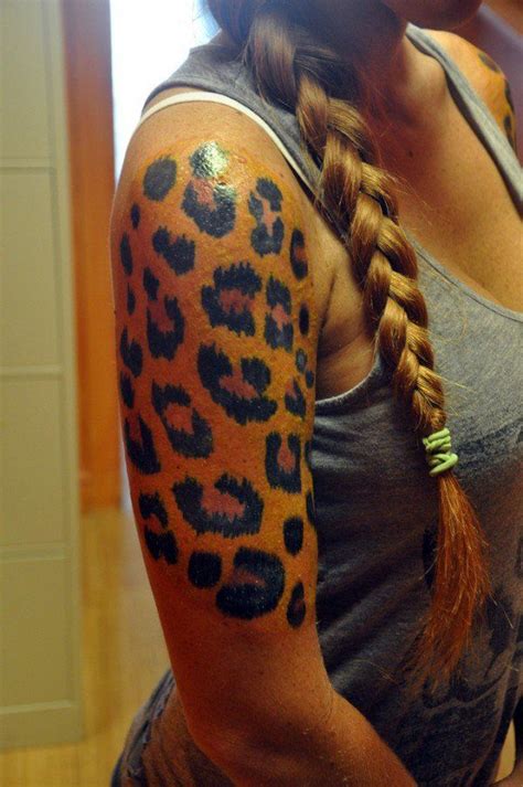 cheetah print tattoo pictures - howtotieashirtknotbuttonuptutorial