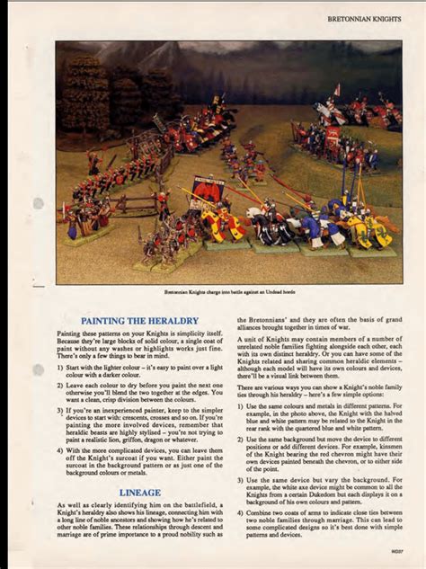 Bretonnian Heraldry Guide! (1991) : r/Bretonnian