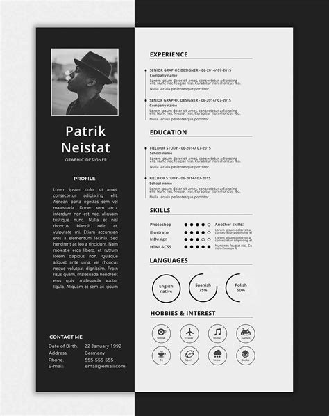 1 Page Cv Template Word - 84+ FREE One Page Resume Templates Edit ...