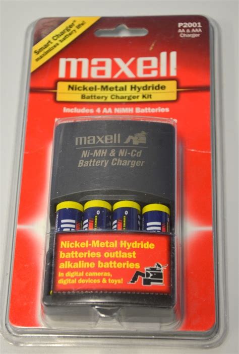 Maxell P2001 Nickel-Metal Hydride Battery Charger Kit -New Old Stock ...