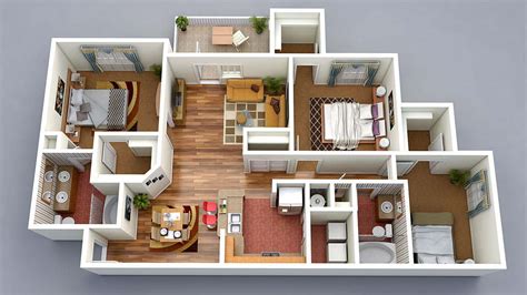 2 Story House Plans 3D | House Plan Ideas