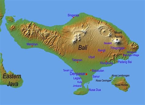 7 Bali Maps - Bali on a map, by regions, tourist map and more