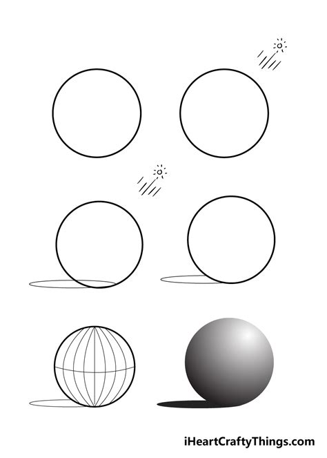 Sphere Drawing - How To Draw A Sphere Step By Step