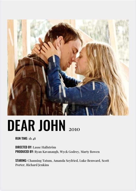 dear john movie poster | Film posters minimalist, Dear john movie ...