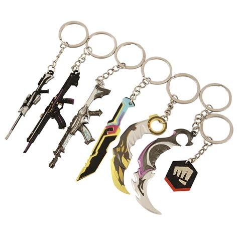 7pcs-set-Valorant-Melee-Reaver-Keychain-for-Men-Prime-Vandal-Model ...