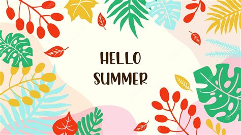 Premium Vector | Hello summer vector