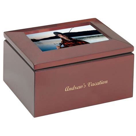 Personalized Keepsake Box with Picture Frame