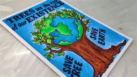 Save Earth Drawing for World Earth Day