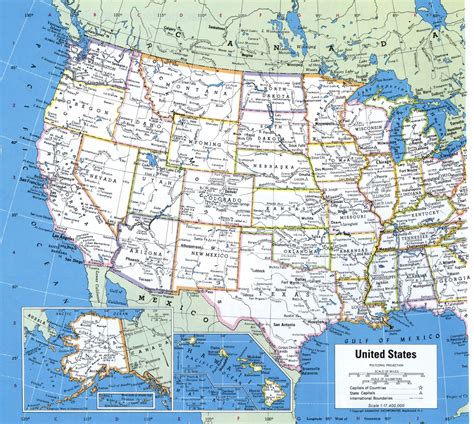 Detailed Map Of Usa With Cities – Map Vector