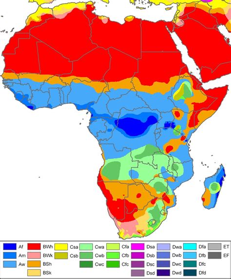 On African Map Label The Climate Zones