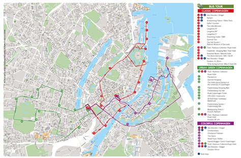 Map of Copenhagen Bus Tour: hop on hop off Bus Tours and Big Bus of ...