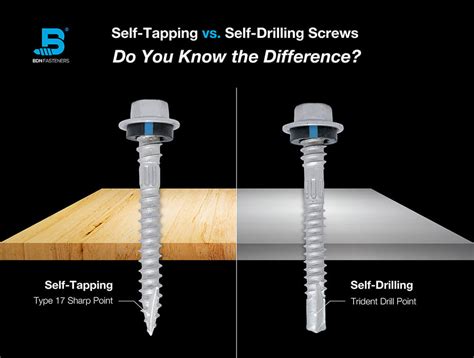 What’s the Difference Between Self-Drilling and Self-Tapping Screws?