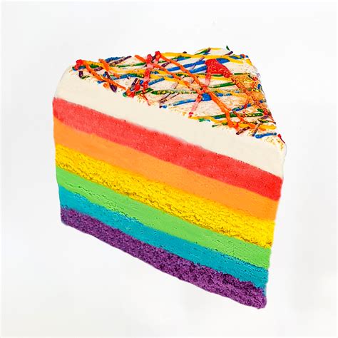 Rainbow Ice Cream Cake (Slice) | Sebastian's Ice Cream