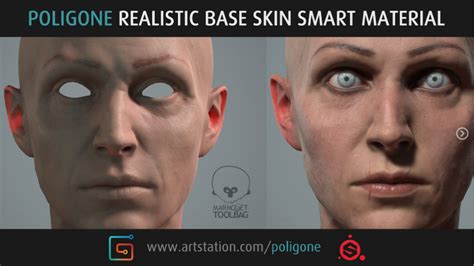 Substance Painter Skin Smart Material (3 Items) - Free Daz 3D Models