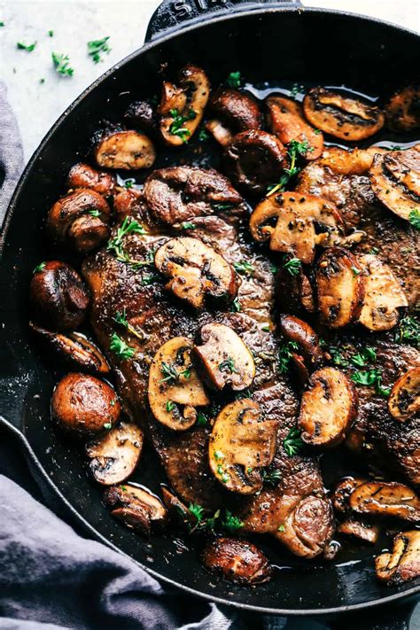 Garlic Butter Herb Steak and Mushrooms | The Recipe Critic