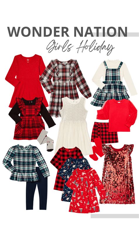 Wonder Nation Girls Holiday Outfit Ideas - Walmart Finds