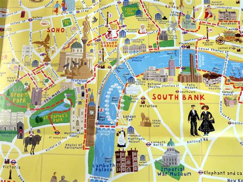 Printable Tourist Map Of London Attractions