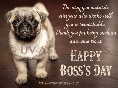 Happy Boss's Day to a Motivating Boss | Happy boss's day, Happy boss's ...