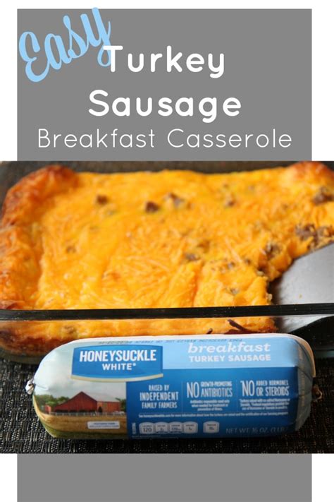 Easy Turkey Sausage Breakfast Casserole - BargainBriana