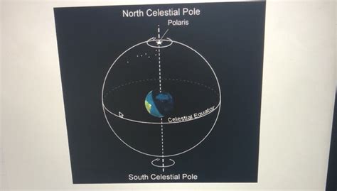 Solved North Celestial Pole Polaris celes South Celestial | Chegg.com